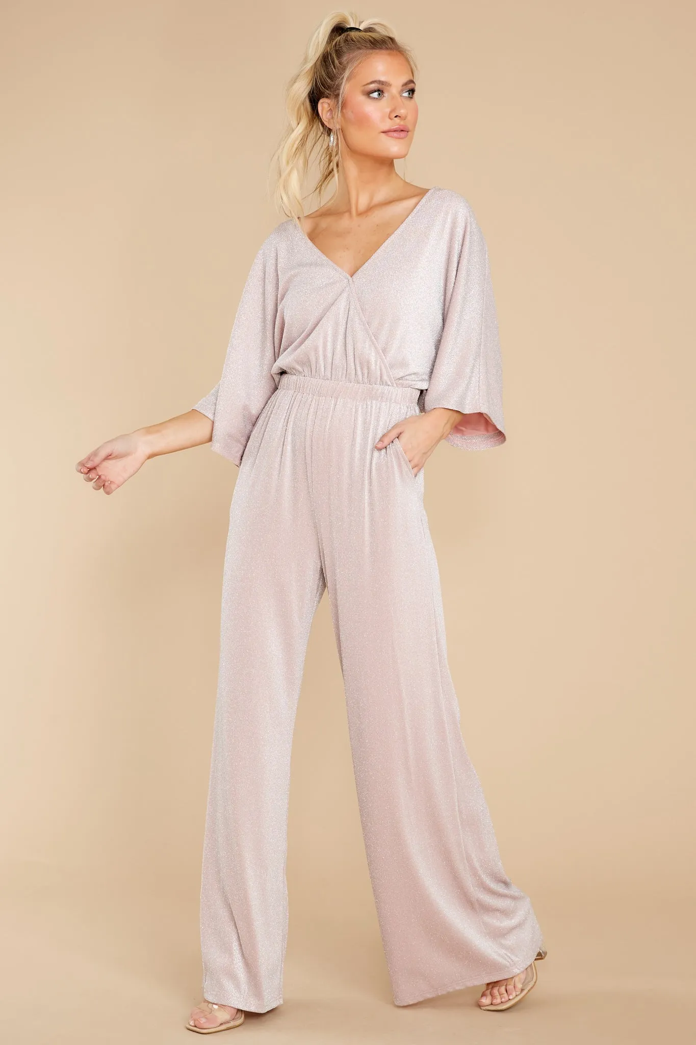 Sparkling Standards Pink Jumpsuit