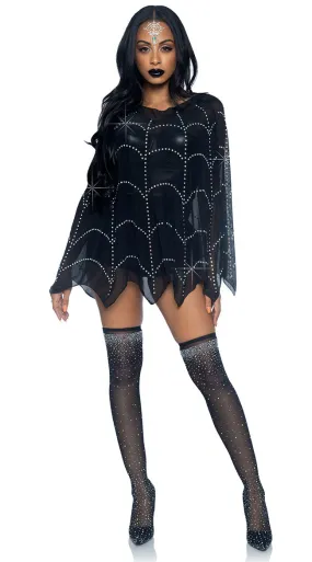 Spider Web Poncho Costume