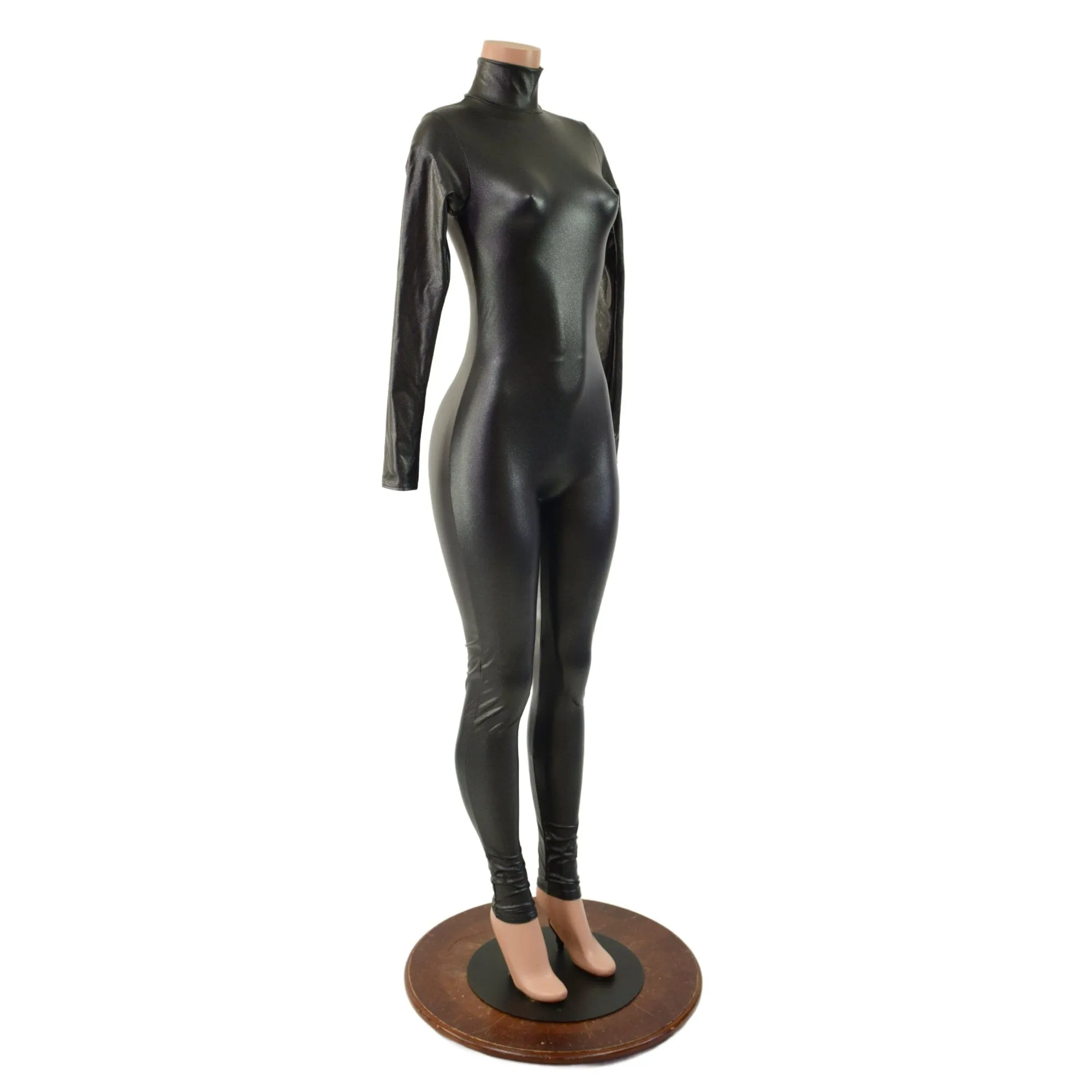 Stingray PU Coated Spandex Catsuit with Back Zipper