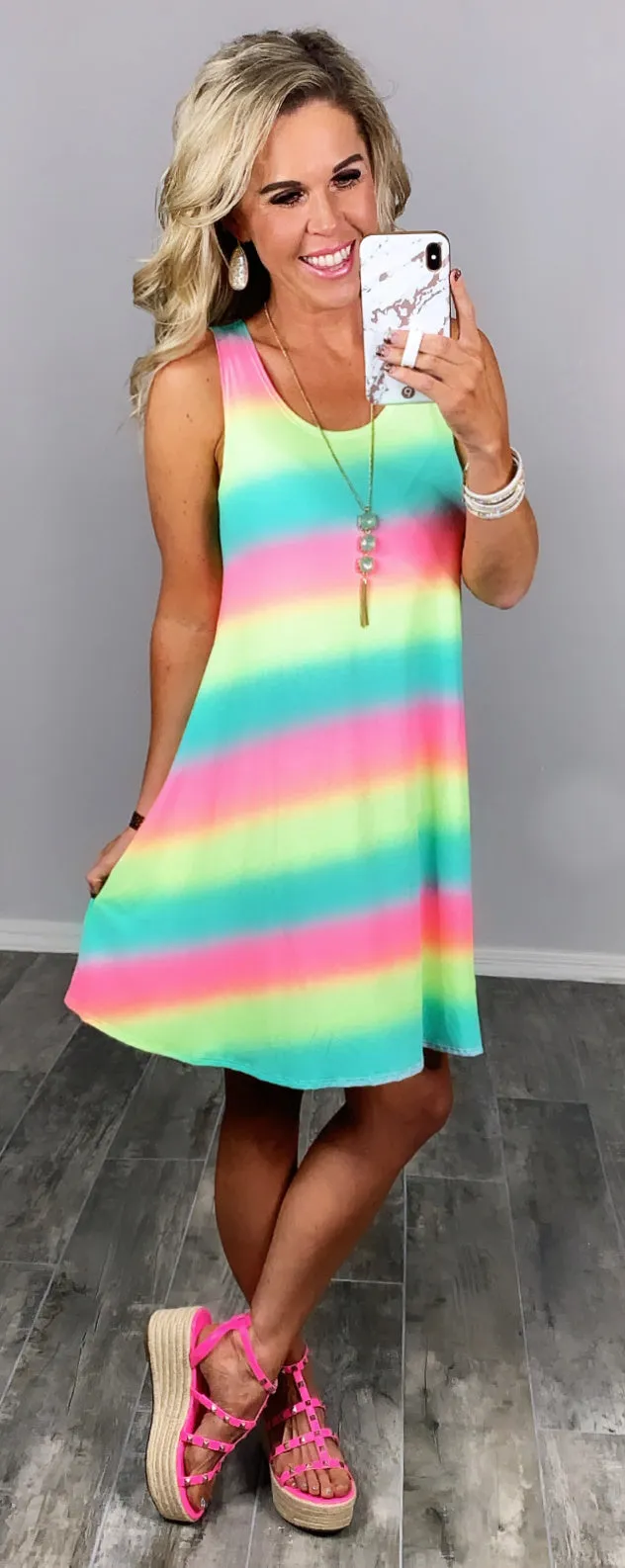 Striped Sunsets Dress