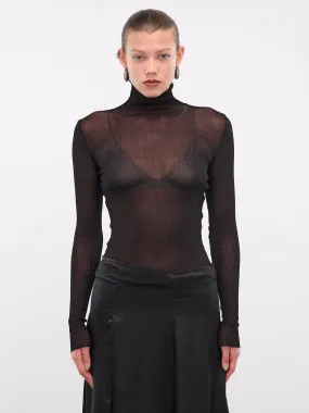 Sweet Mystery Turtleneck (K6-SWEET-MYSTERY-BLACK)