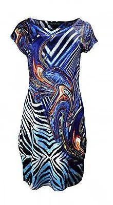 TATTOPANI-womens-sleeveless-dress-with-colorful-print-marble-zex-b13h3475