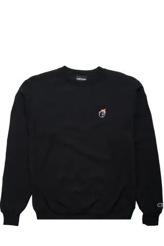 The Hundreds Crest Adam Crew Neck Black