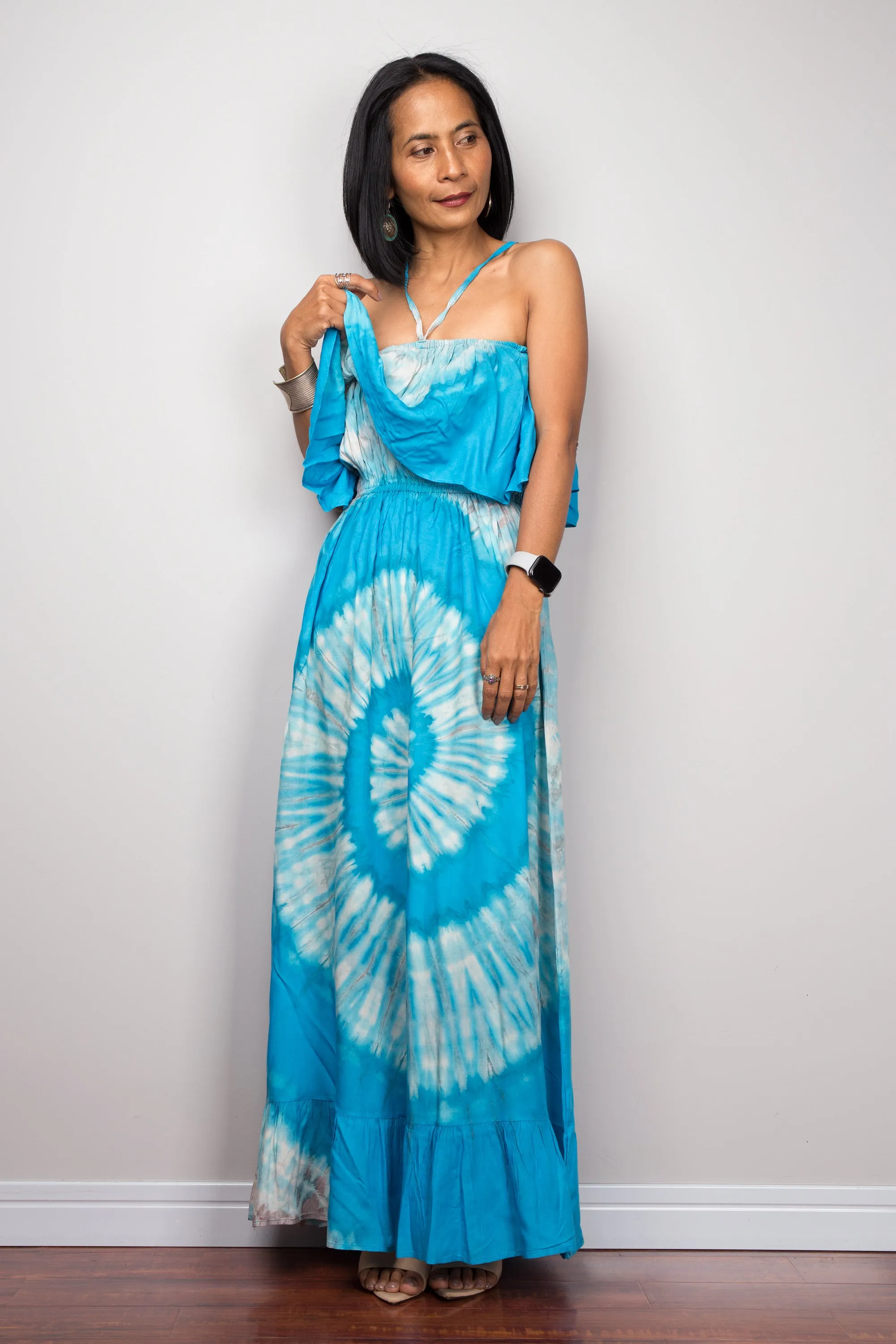 Tie Dye Drop Waist Dress