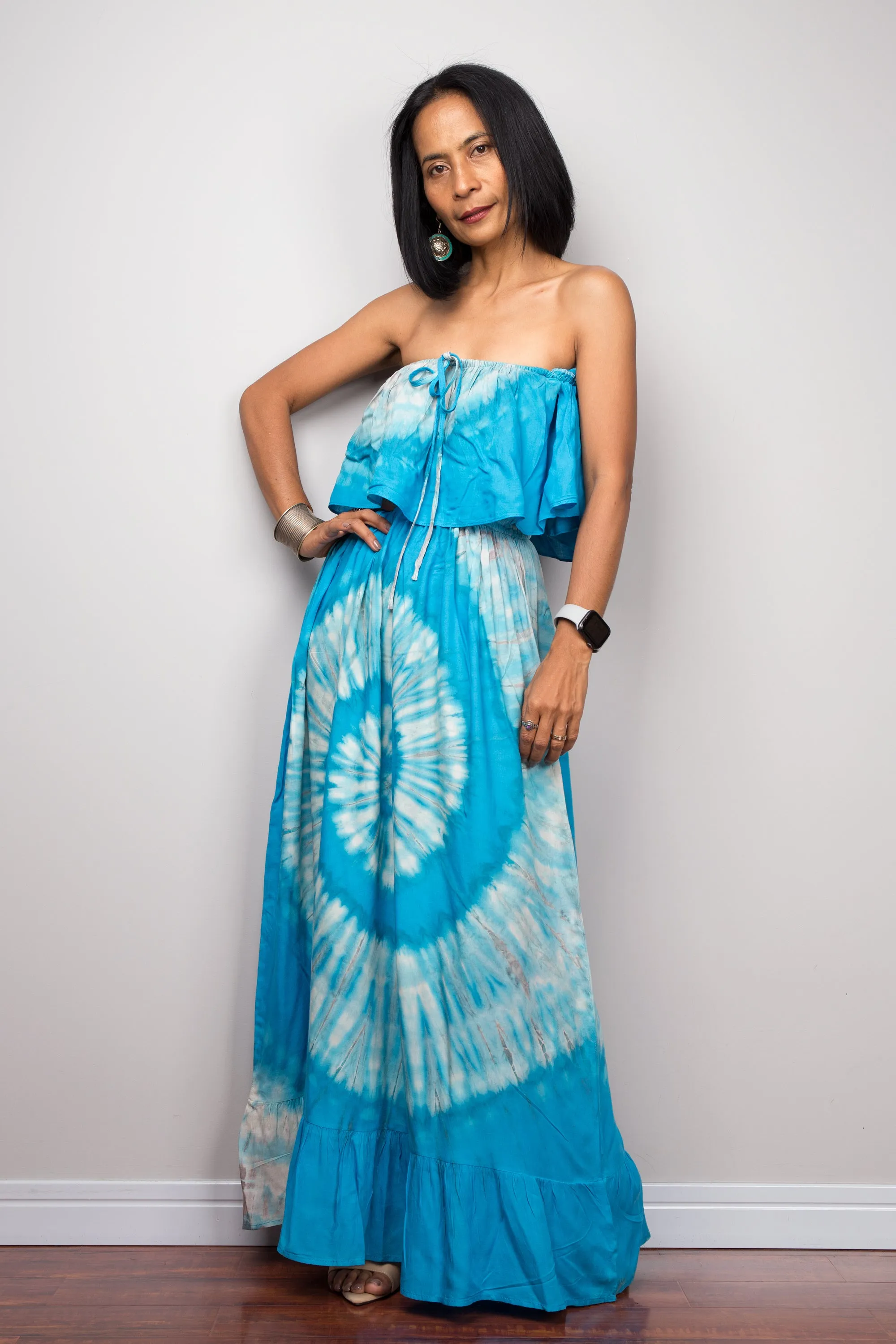 Tie Dye Drop Waist Dress