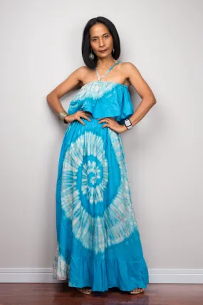 Tie Dye Drop Waist Dress