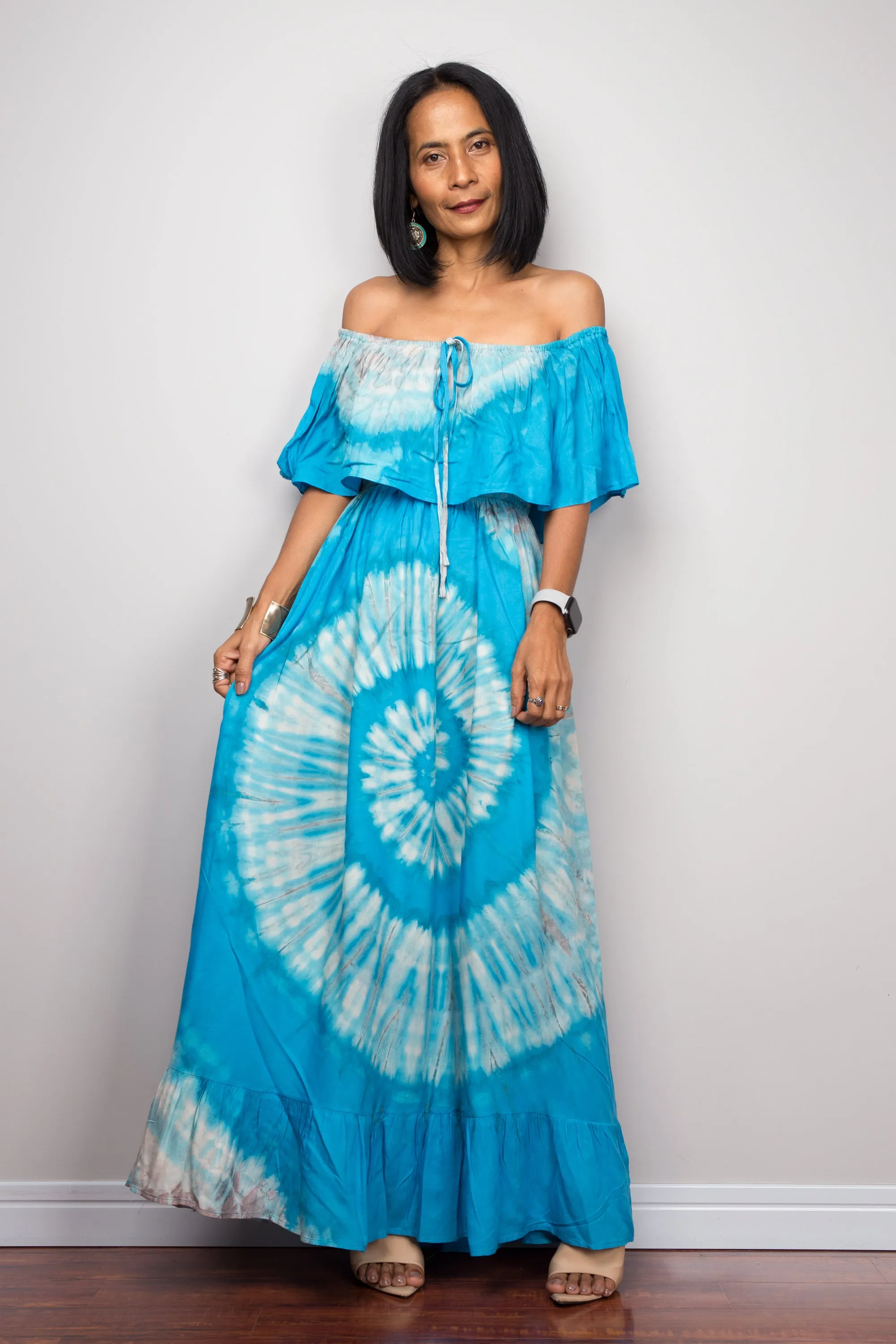 Tie Dye Drop Waist Dress