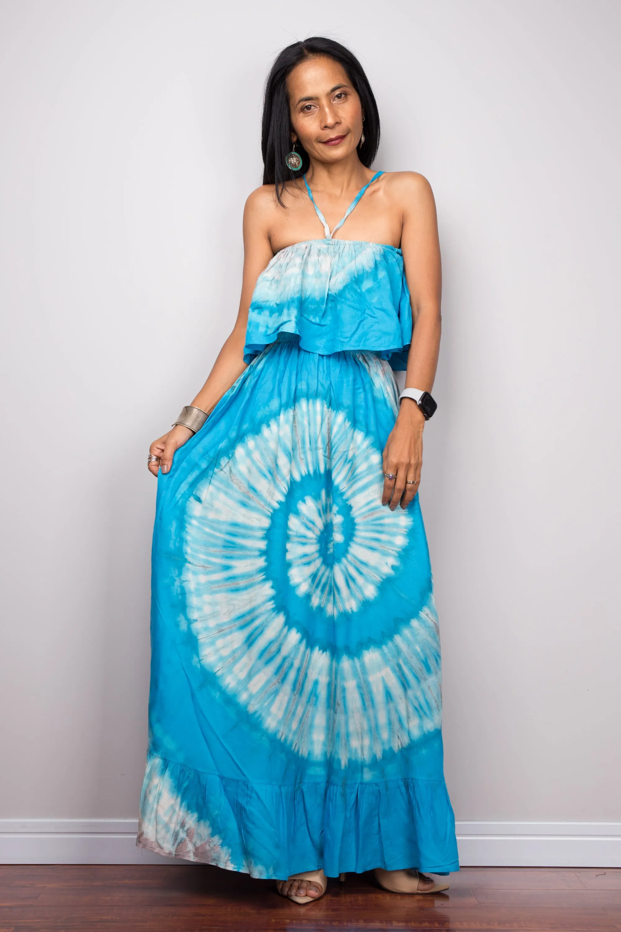 Tie Dye Drop Waist Dress