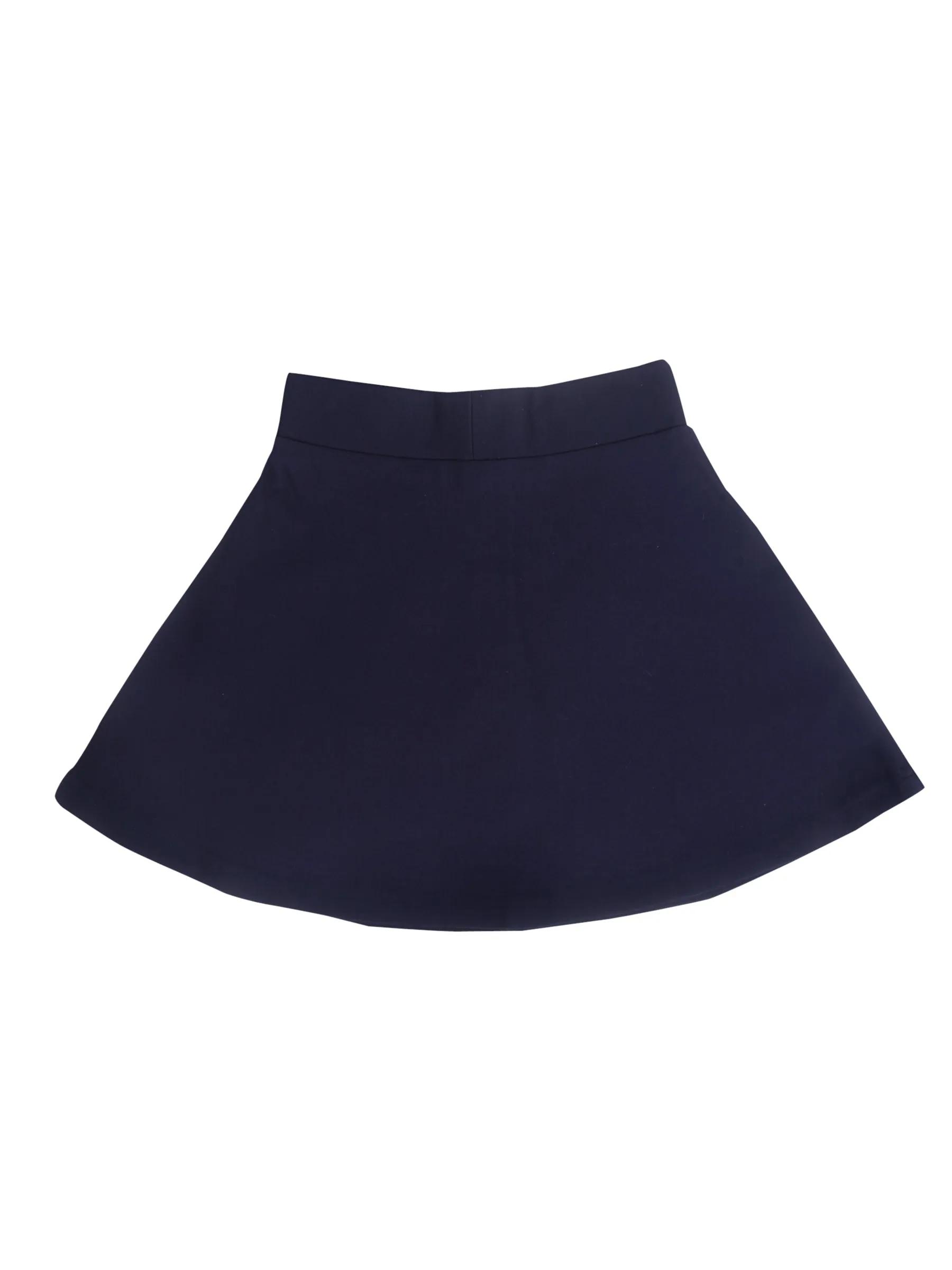 Tiny Girl Party Wear Navy Elastic Band And Midi Length Skirt