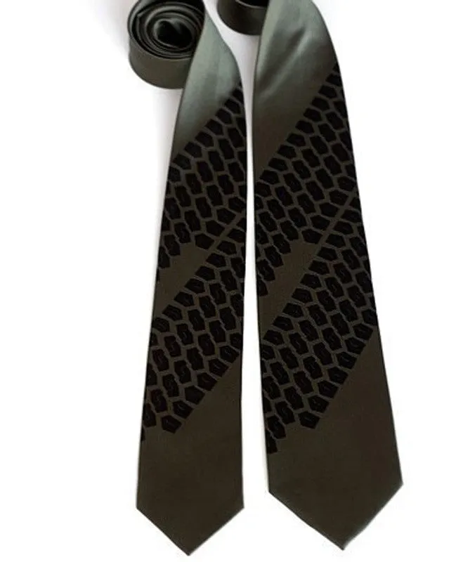 Tire Tread Silk Necktie