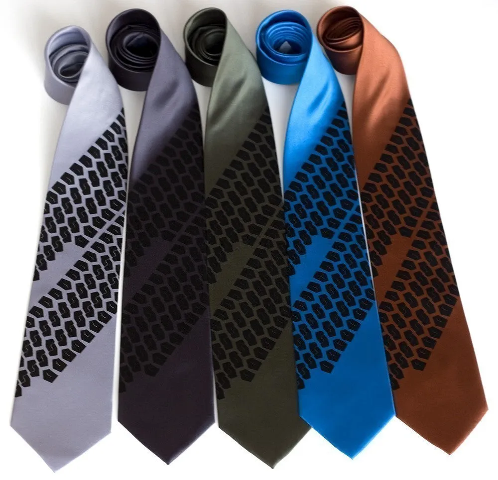 Tire Tread Silk Necktie