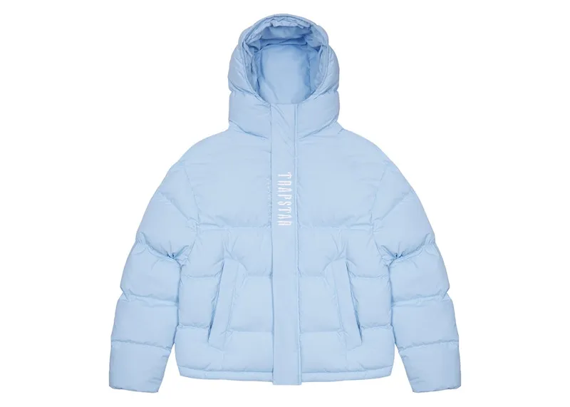 Trapstar Decoded Hooded Puffer 2.0 Ice Blue