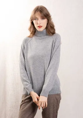 Turtleneck Knitted Parem Paremo 9873 Gris