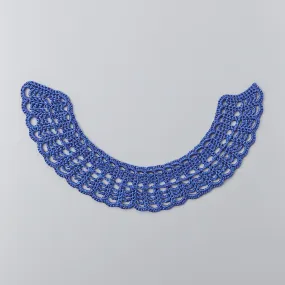 TYPE-1 EVOKE Flat Collar Part Hand Knit (Multi Blue)