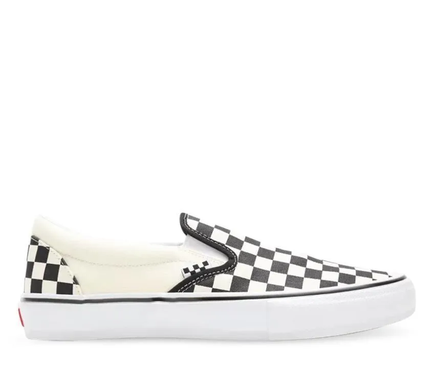 VANS SKATE SLIP ON PRO CHECKERBOARD - BLACK/OFF WHITE