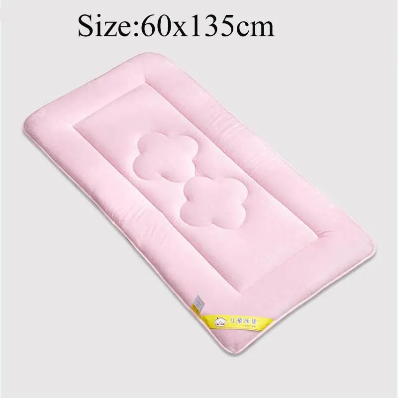 Velvet Portable Crib Bedding Mattress Dual Summer and Winter Soft Newborn Cot Pad Baby Bed Sheet  Changing Mat