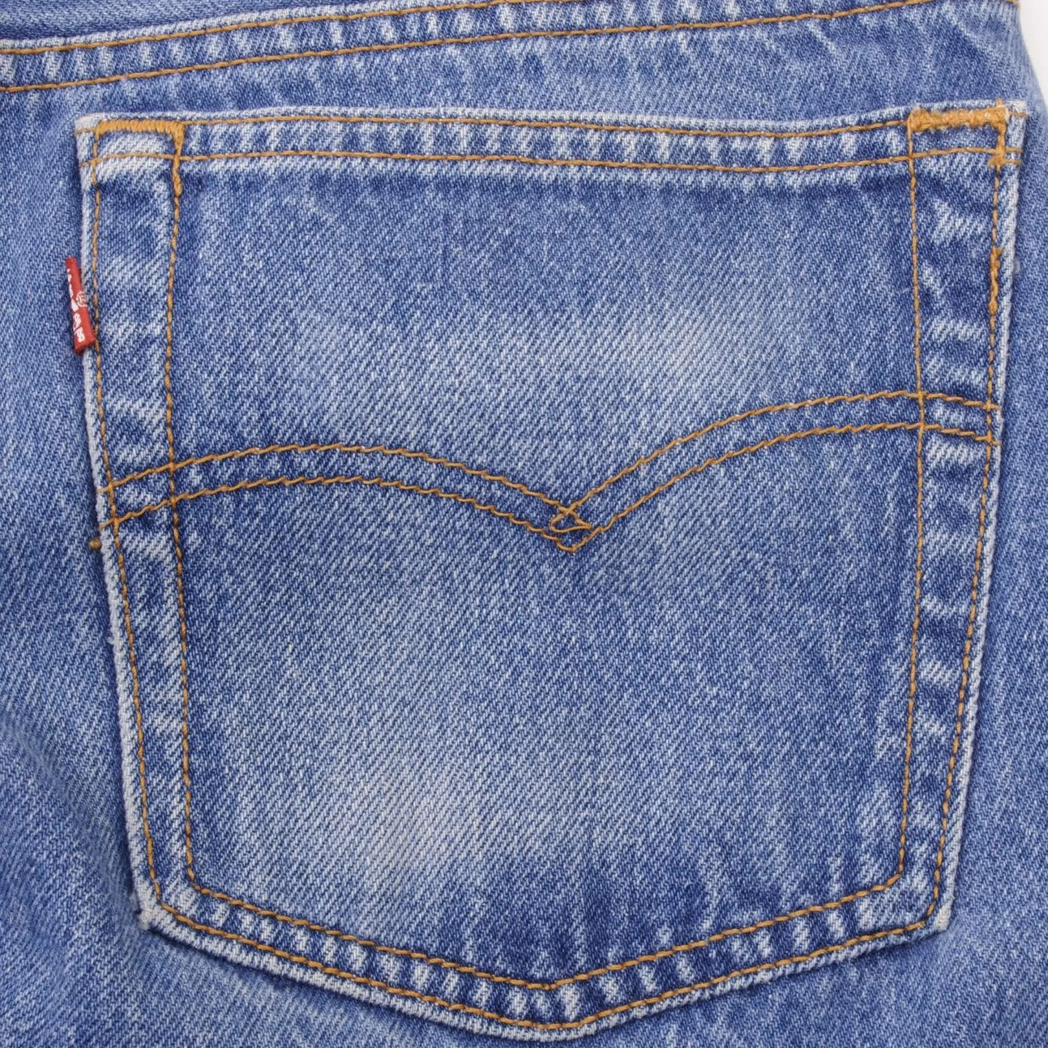 VINTAGE LEVIS 501 JEANS INDIGO 1980S SIZE W33 L34 MADE IN USA