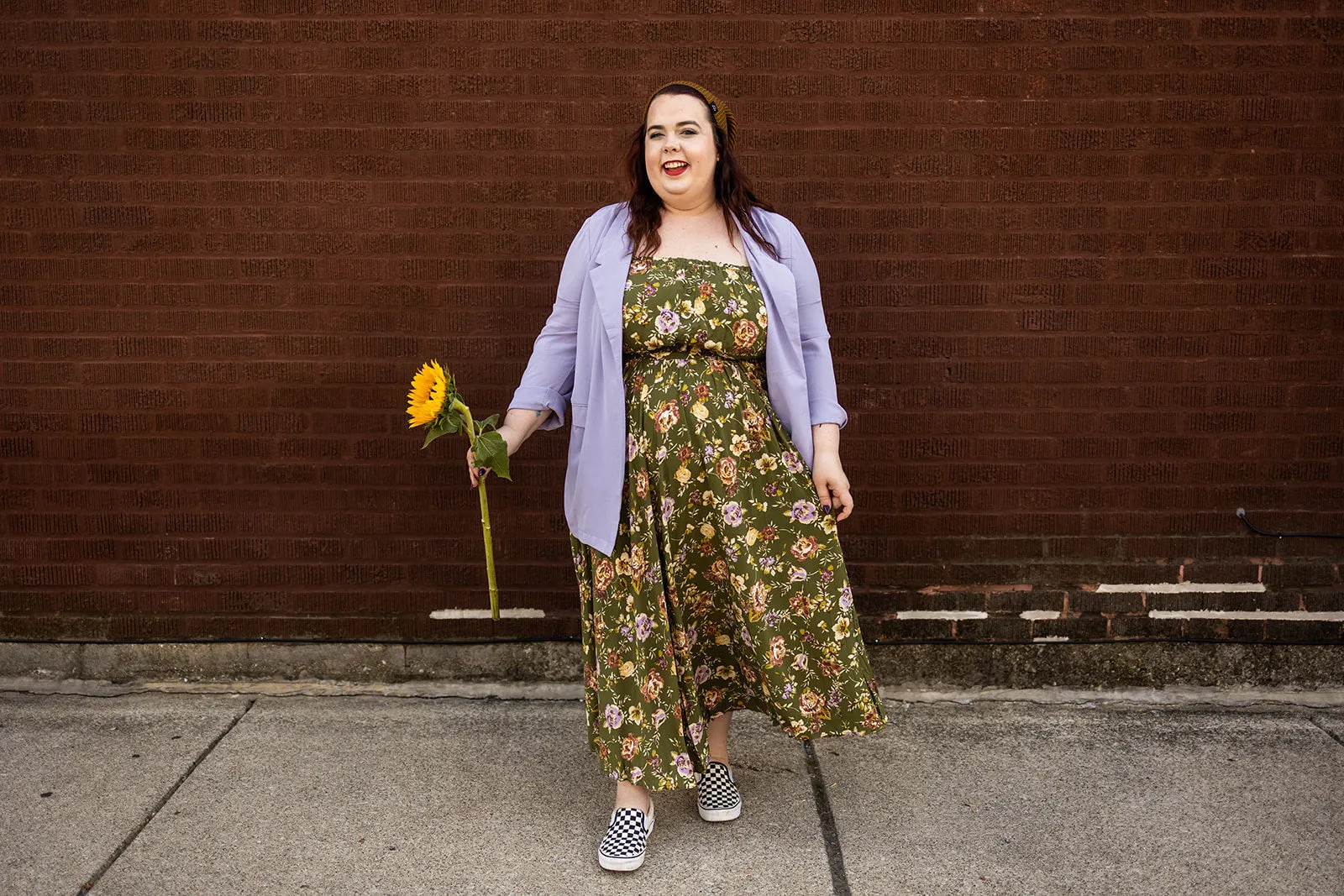 vivian set in olive floral