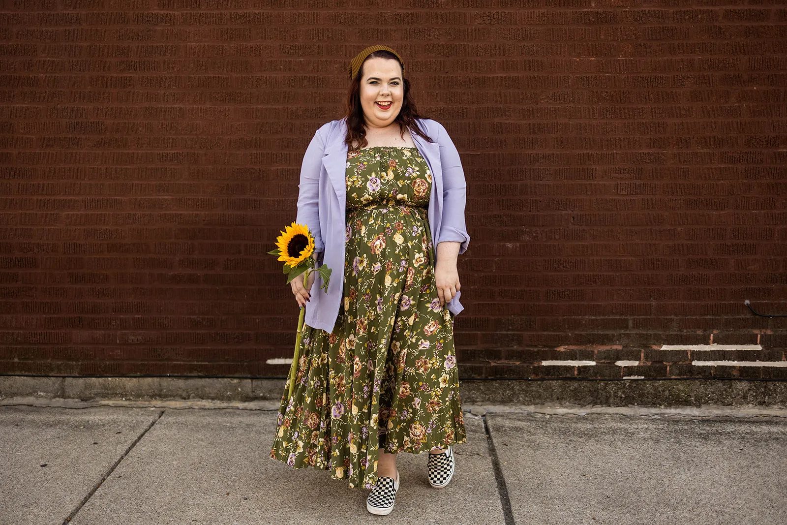 vivian set in olive floral