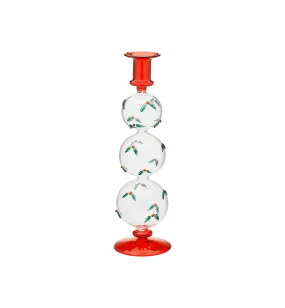 Winter Berries Bubble Candle Holder