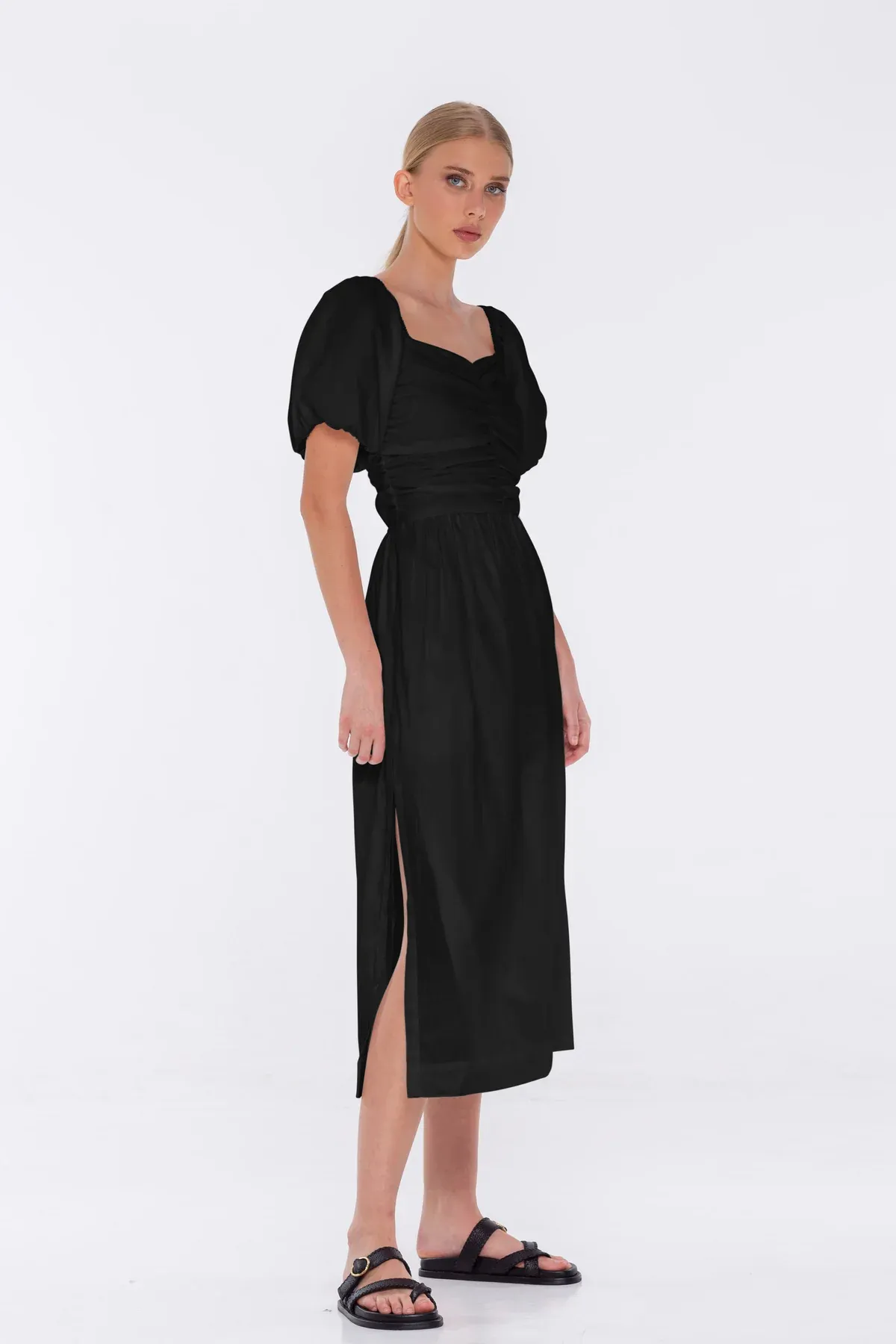 With Love Midi Dress - Black