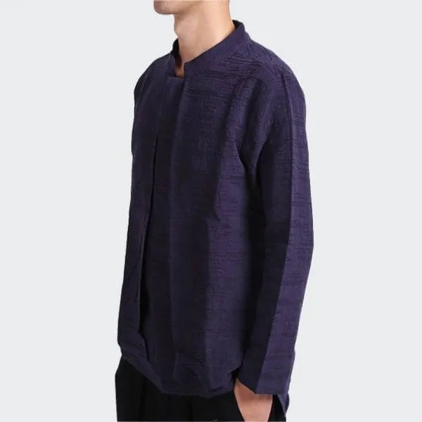 WLS Eiroh Two-Layer Long Sleeve Shirt Blue