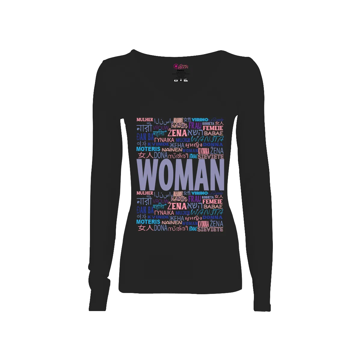 Woman in Every Language Long-Sleeve T-shirt