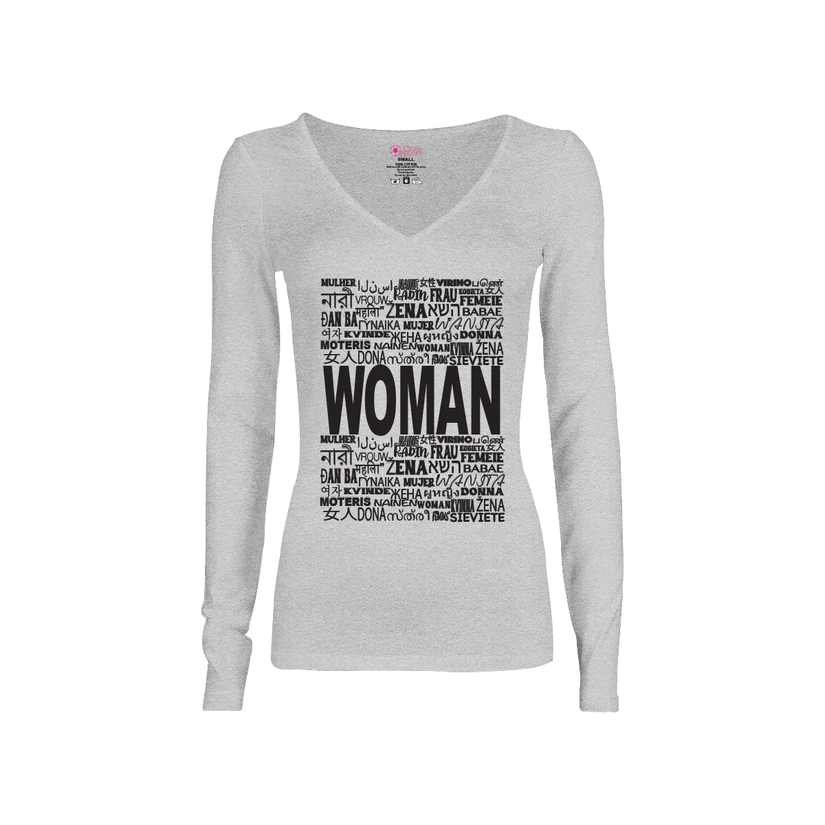 Woman in Every Language Long-Sleeve T-shirt