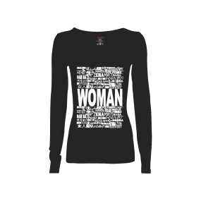 Woman in Every Language Long-Sleeve T-shirt