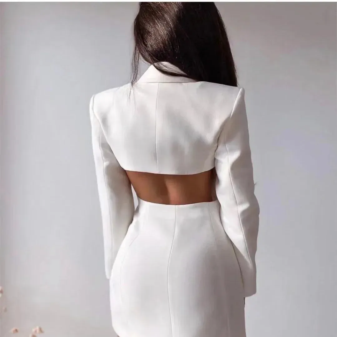 Women’s Open Back Blazer Dress