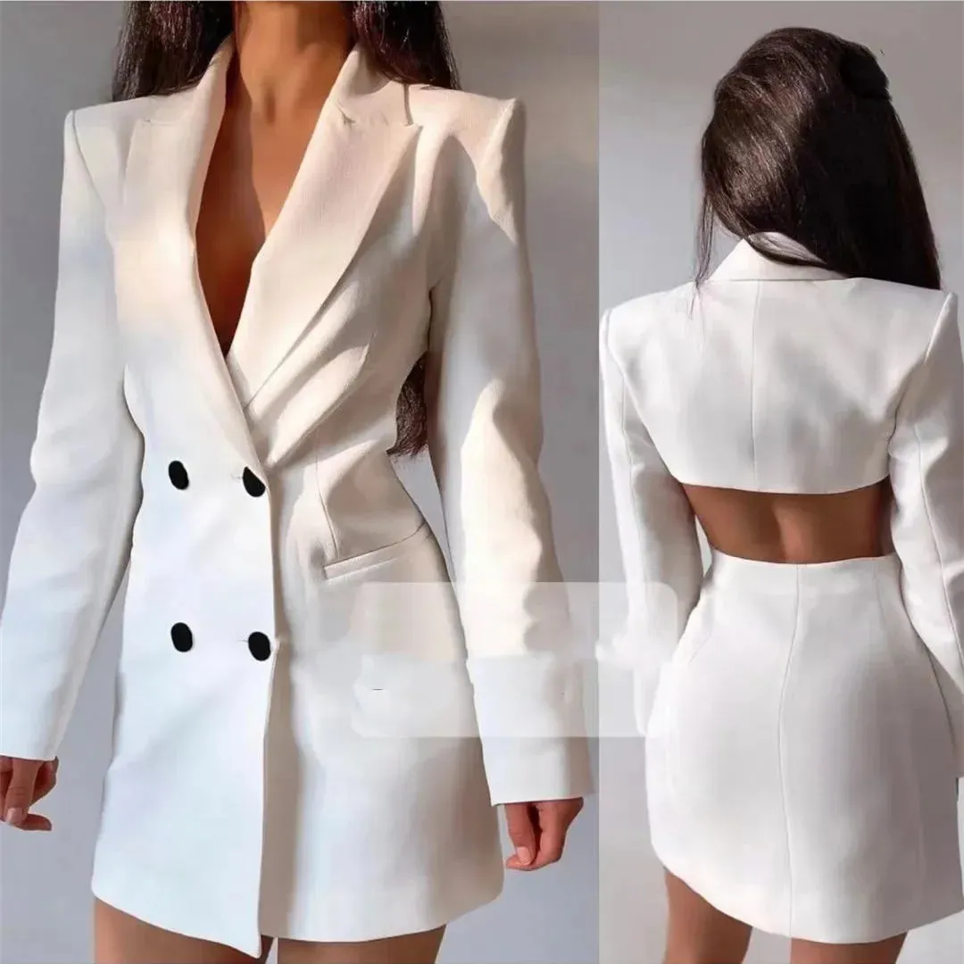 Women’s Open Back Blazer Dress