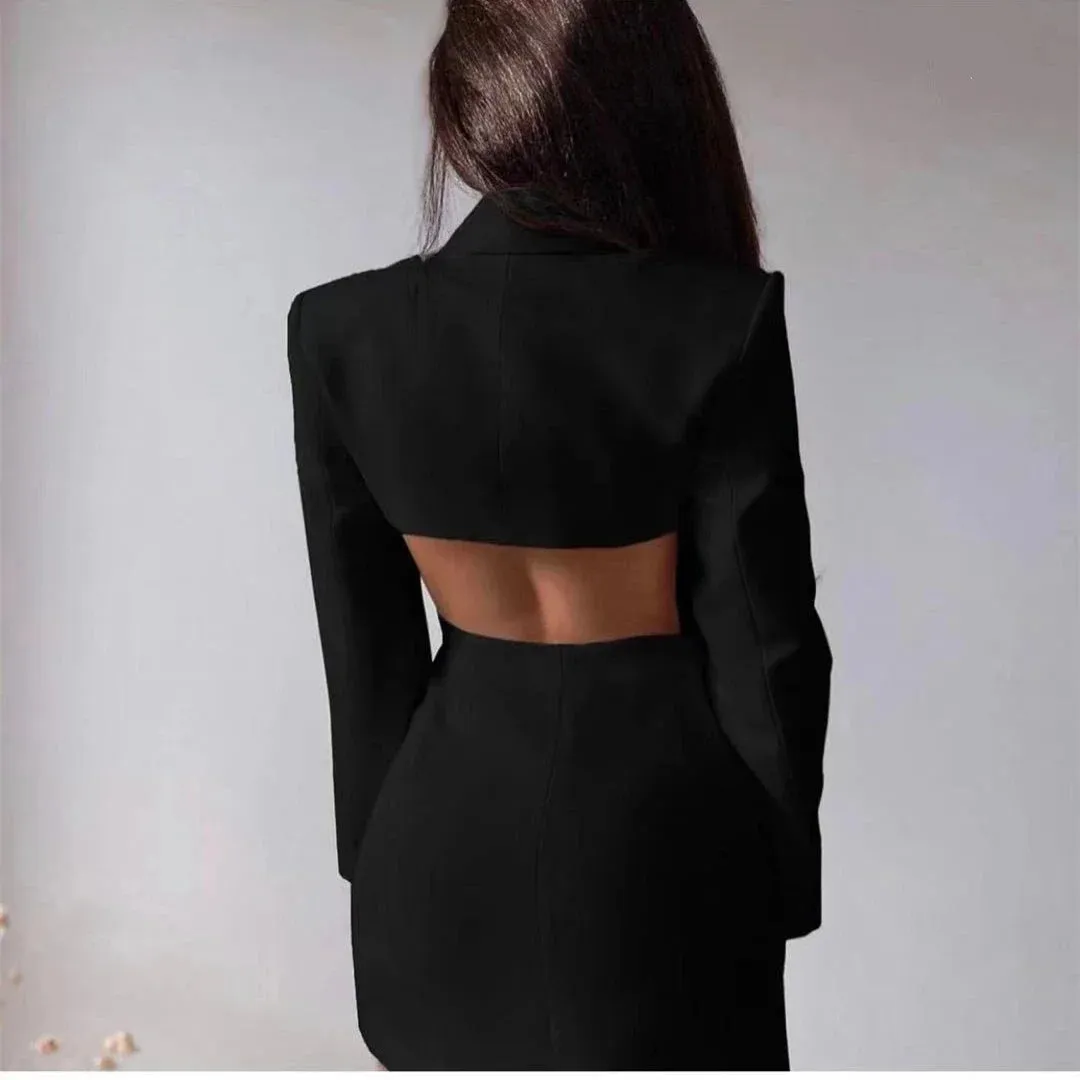 Women’s Open Back Blazer Dress