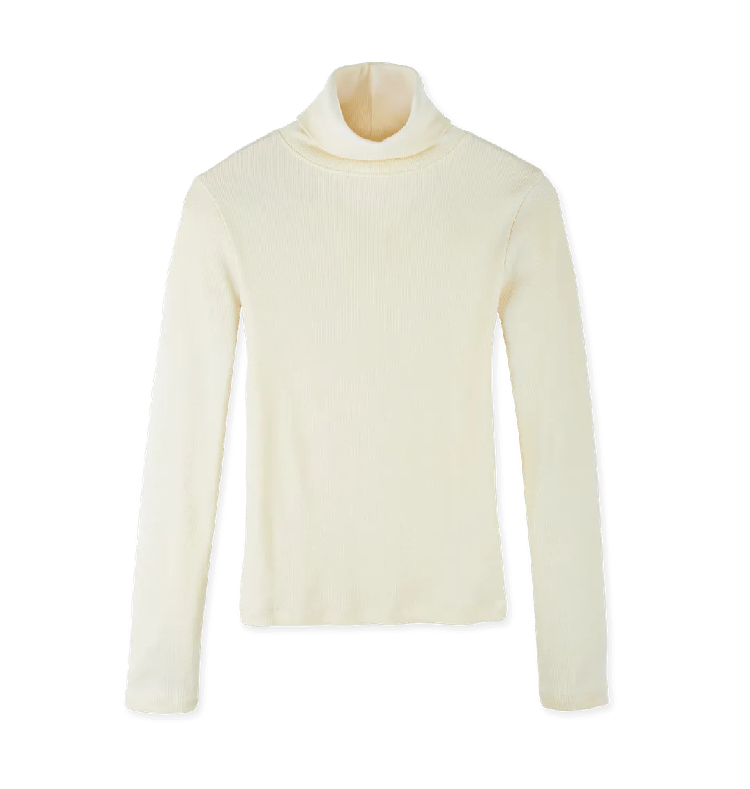 Women's Ribbed Turtleneck Top