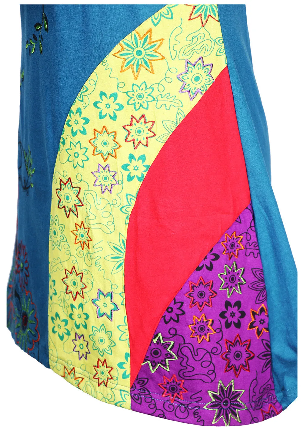 womens-sleeveless-dress-with-colorful-flower-embroidery