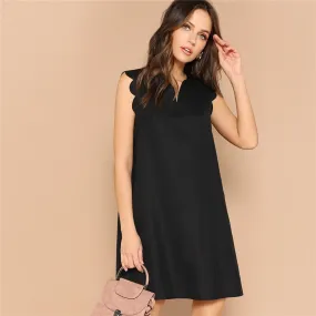 Women's Summer Casual V-Neck Sleeveless Loose Dress