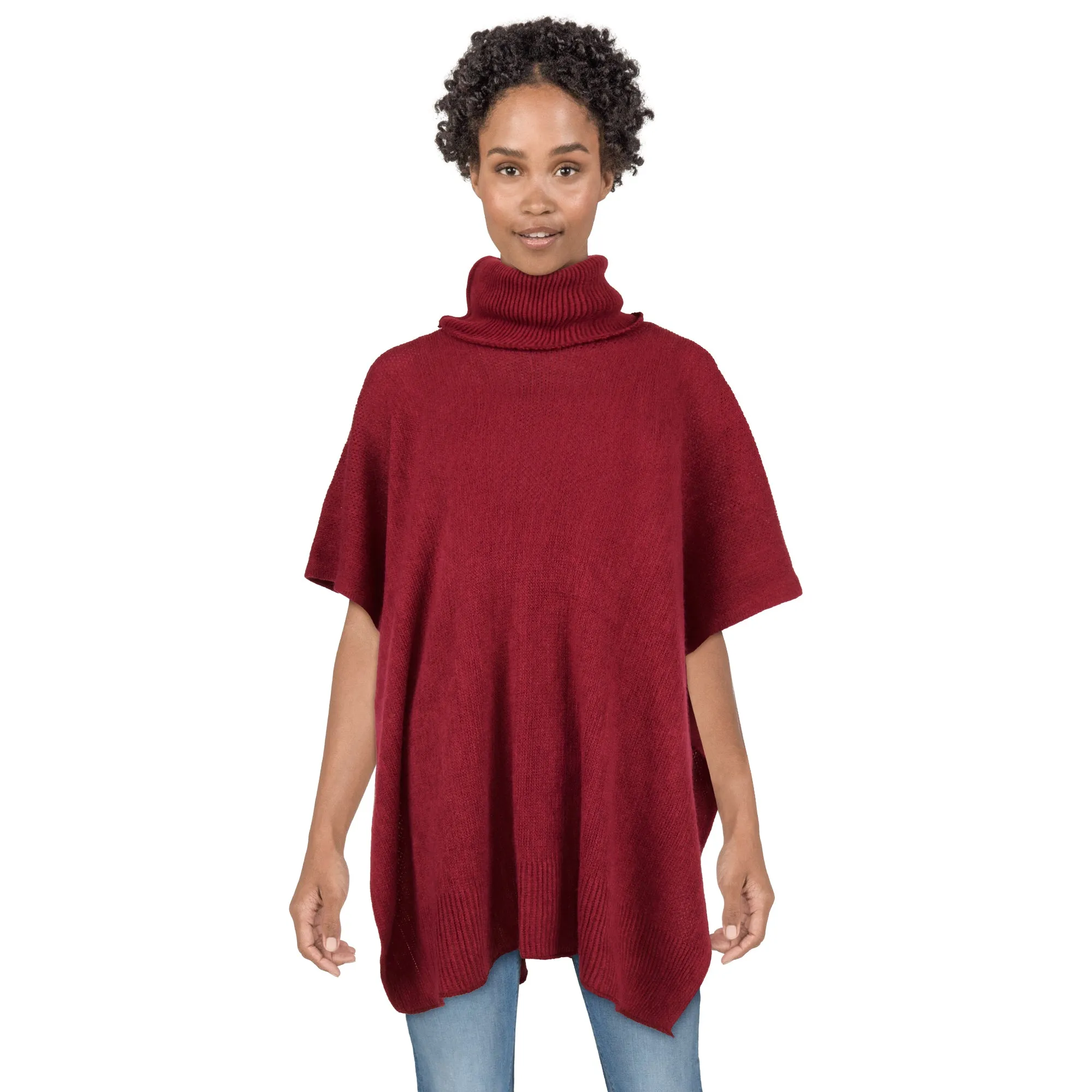 Women's Turtleneck Poncho