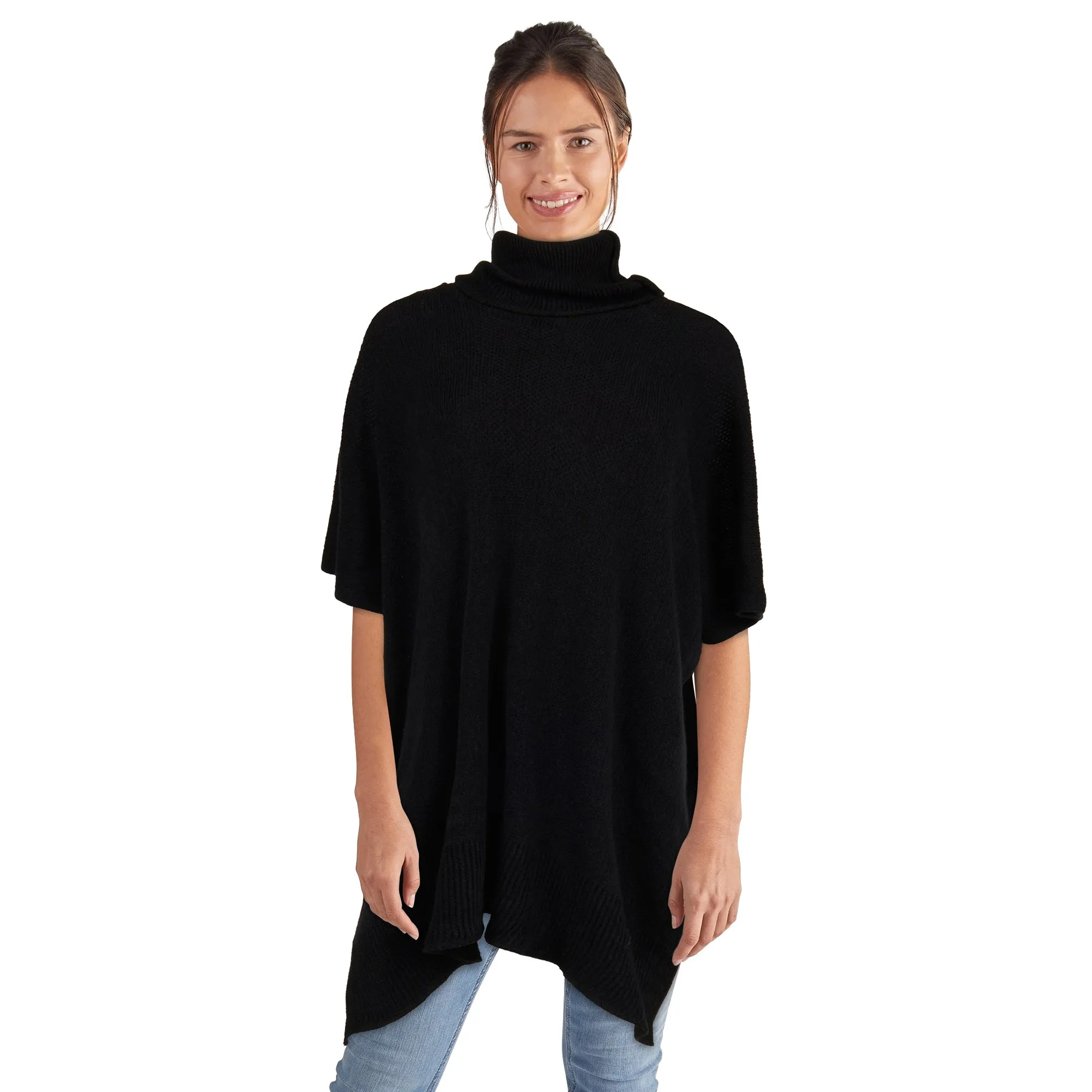 Women's Turtleneck Poncho