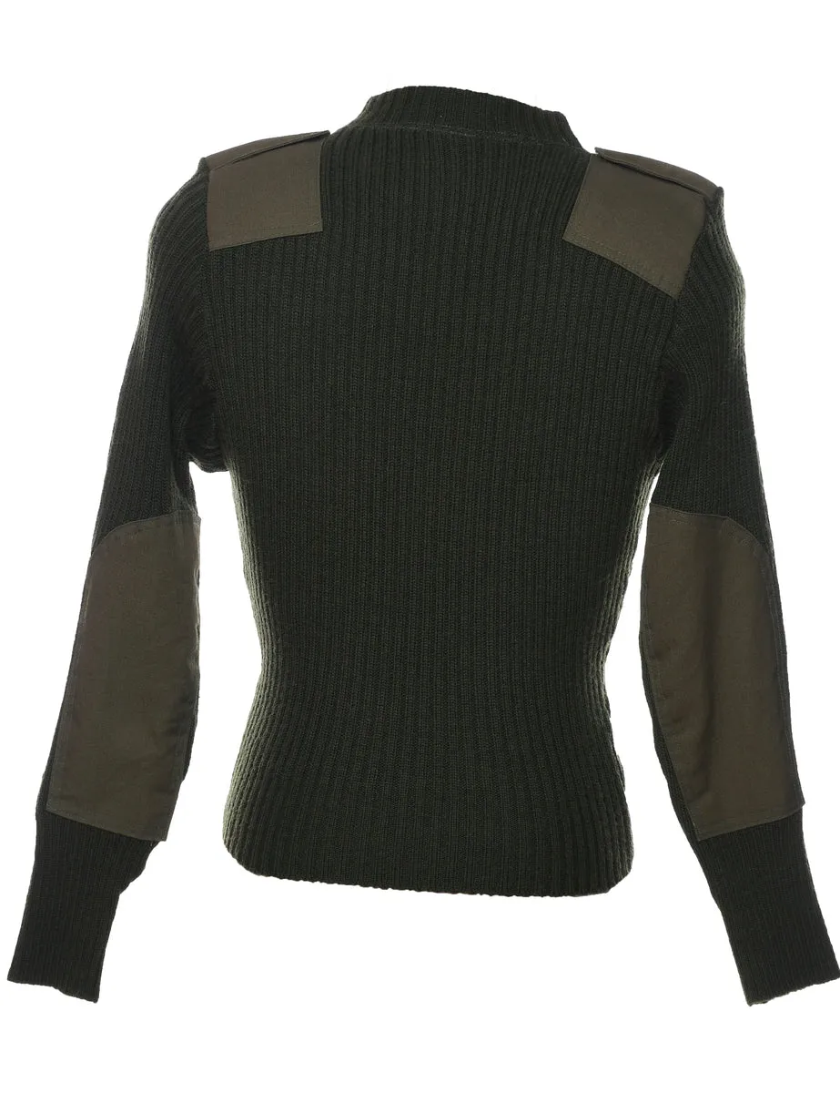 Wool Long Sleeved Jumper - M