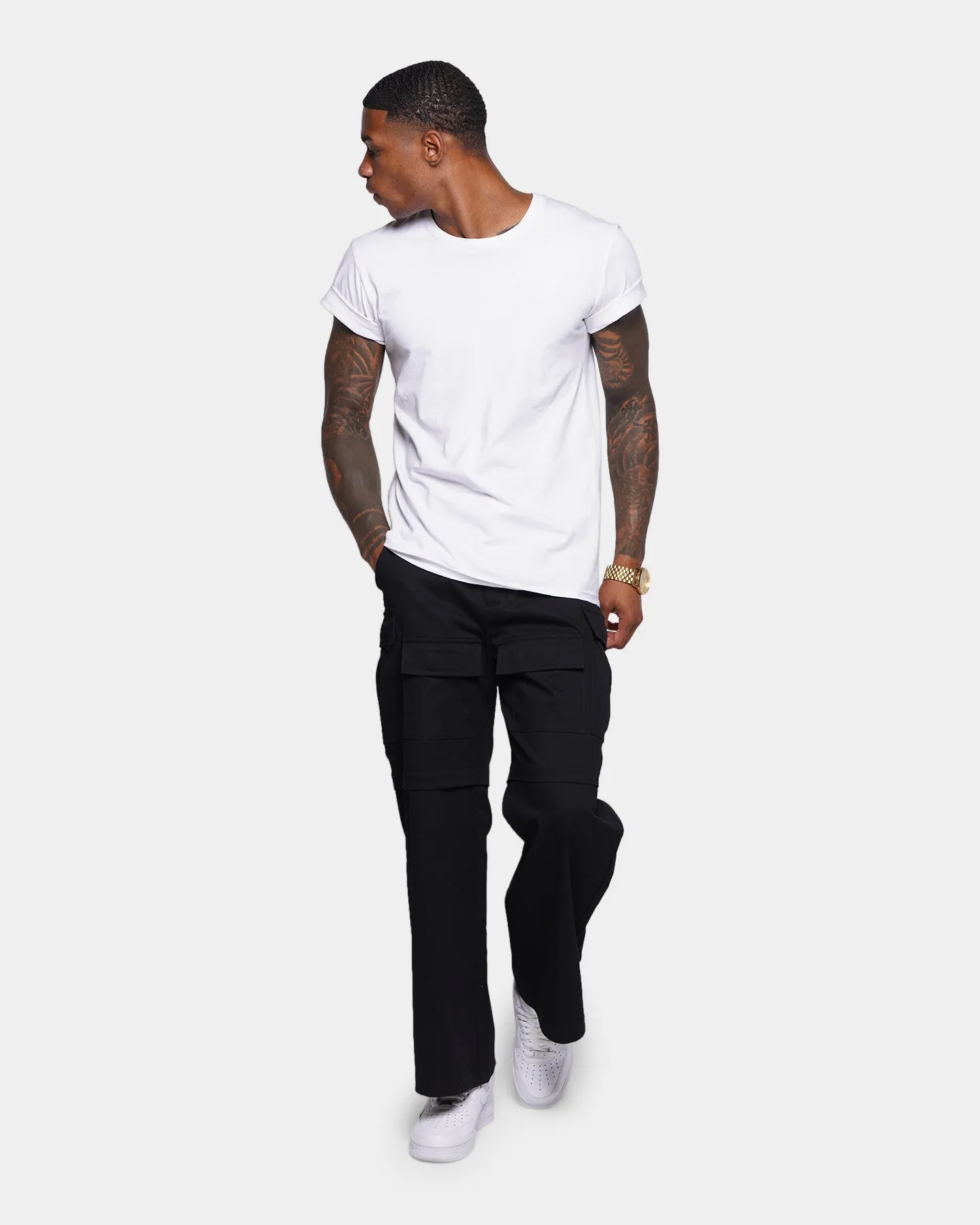 XXIII Sonora Tiered Cargo Pants Black