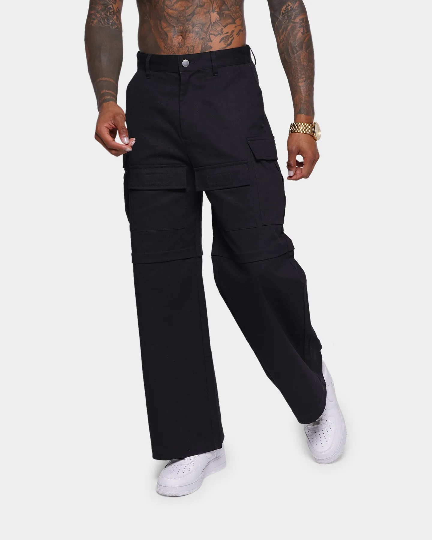 XXIII Sonora Tiered Cargo Pants Black