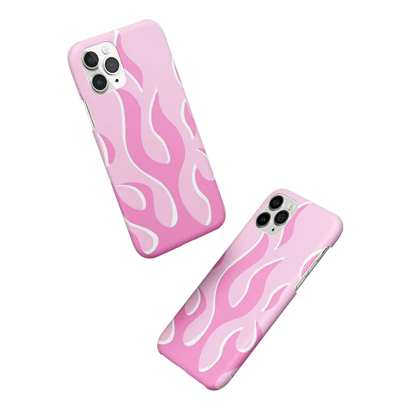 Y2K Retro Pink Flames Phone Cover | Matte Case