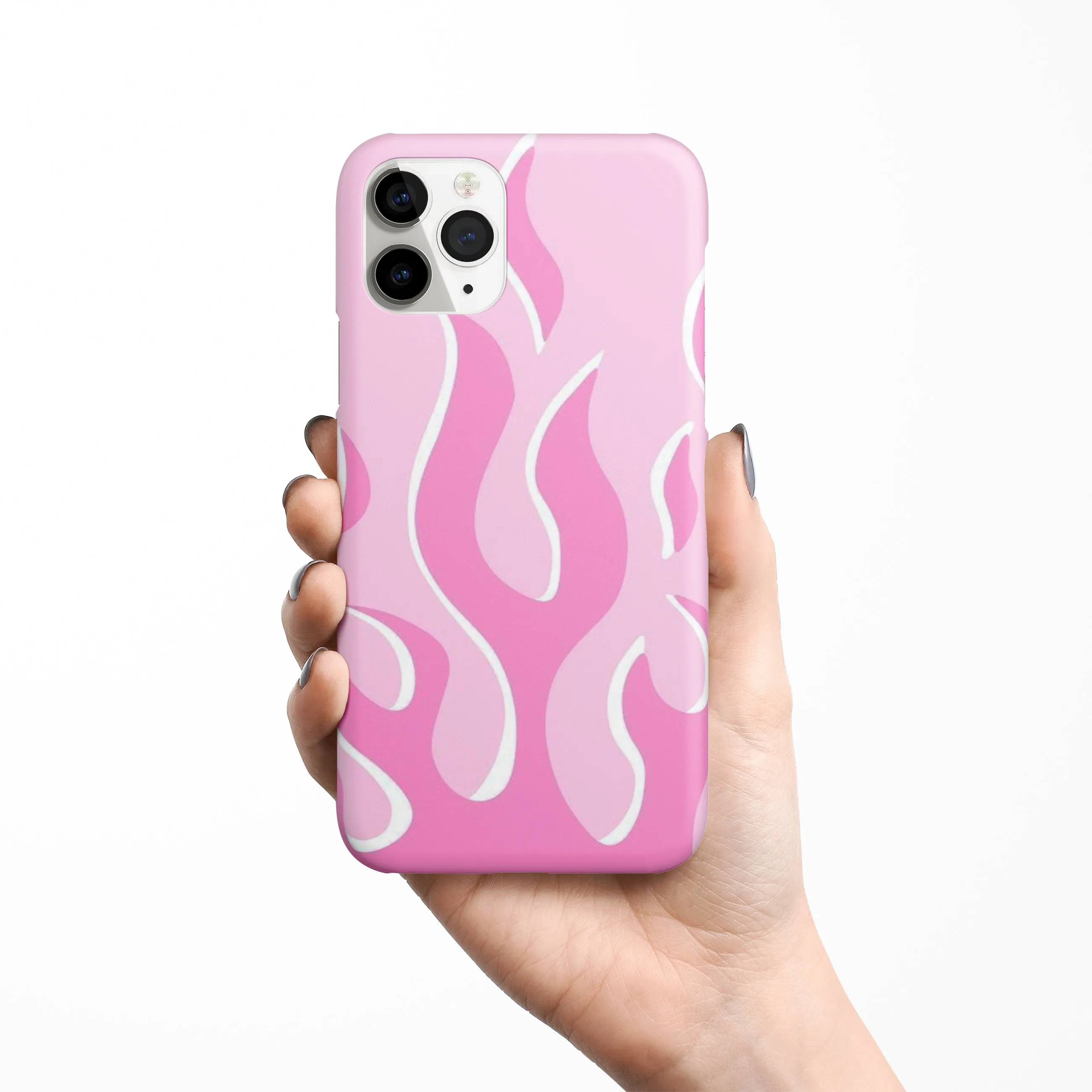 Y2K Retro Pink Flames Phone Cover | Matte Case