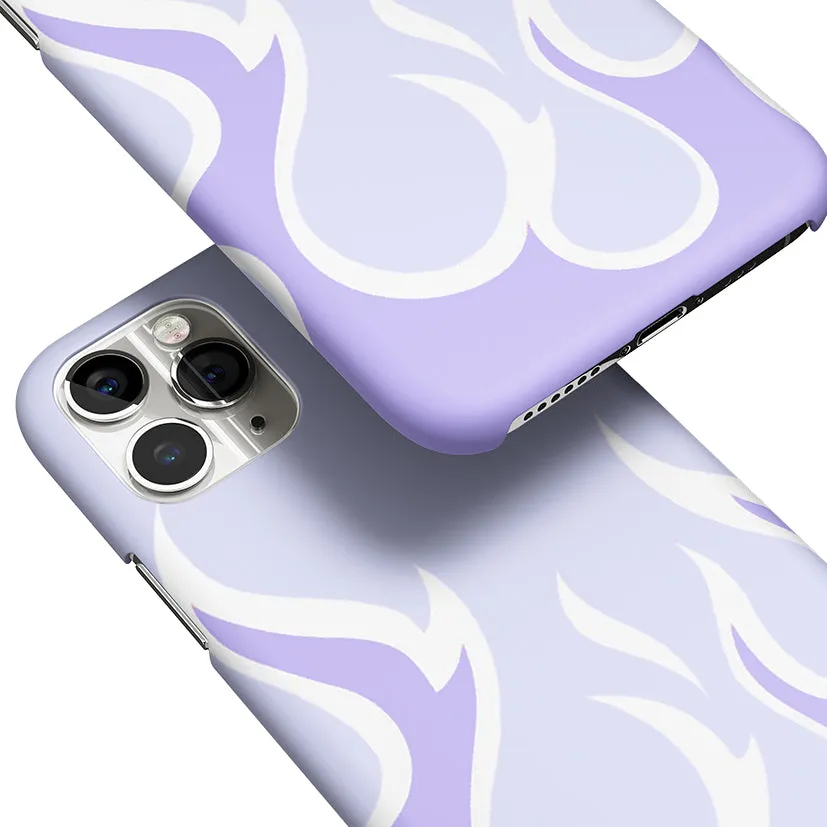 Y2K Retro Purple Flames Phone Cover | Matte Case