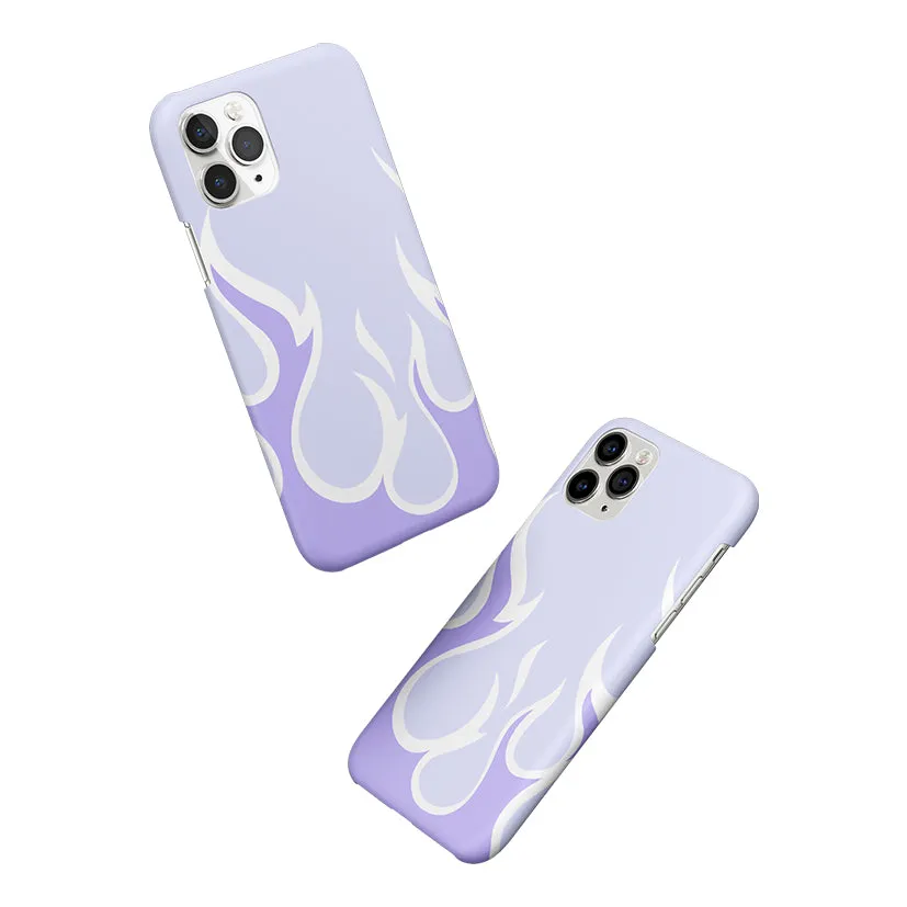 Y2K Retro Purple Flames Phone Cover | Matte Case