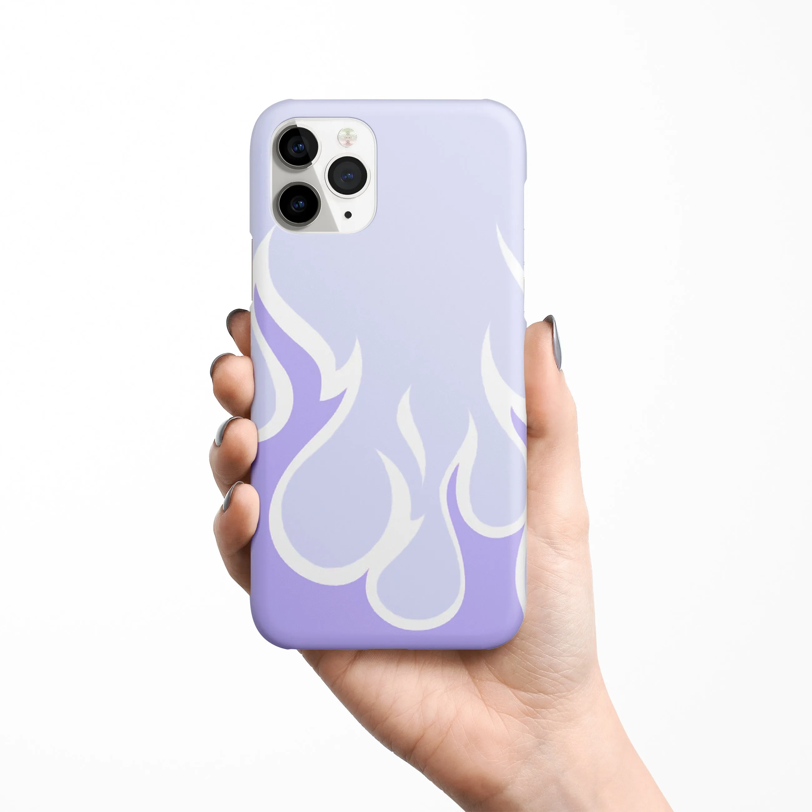 Y2K Retro Purple Flames Phone Cover | Matte Case