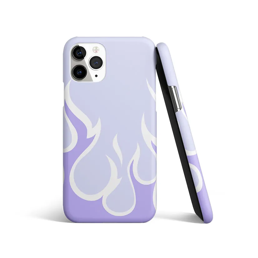 Y2K Retro Purple Flames Phone Cover | Matte Case