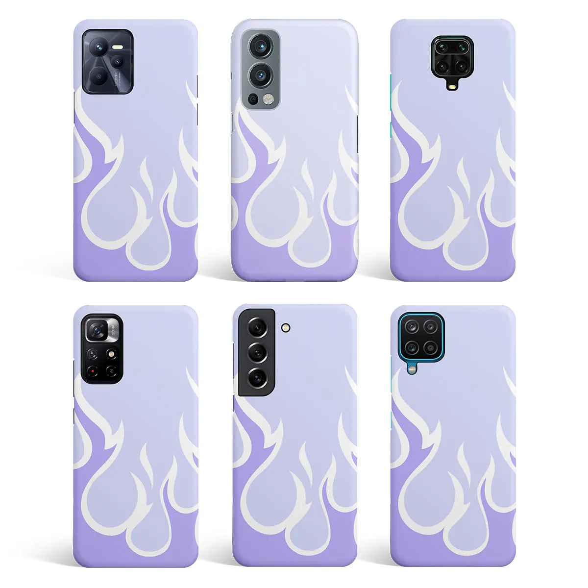 Y2K Retro Purple Flames Phone Cover | Matte Case