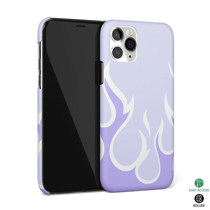 Y2K Retro Purple Flames Phone Cover | Matte Case