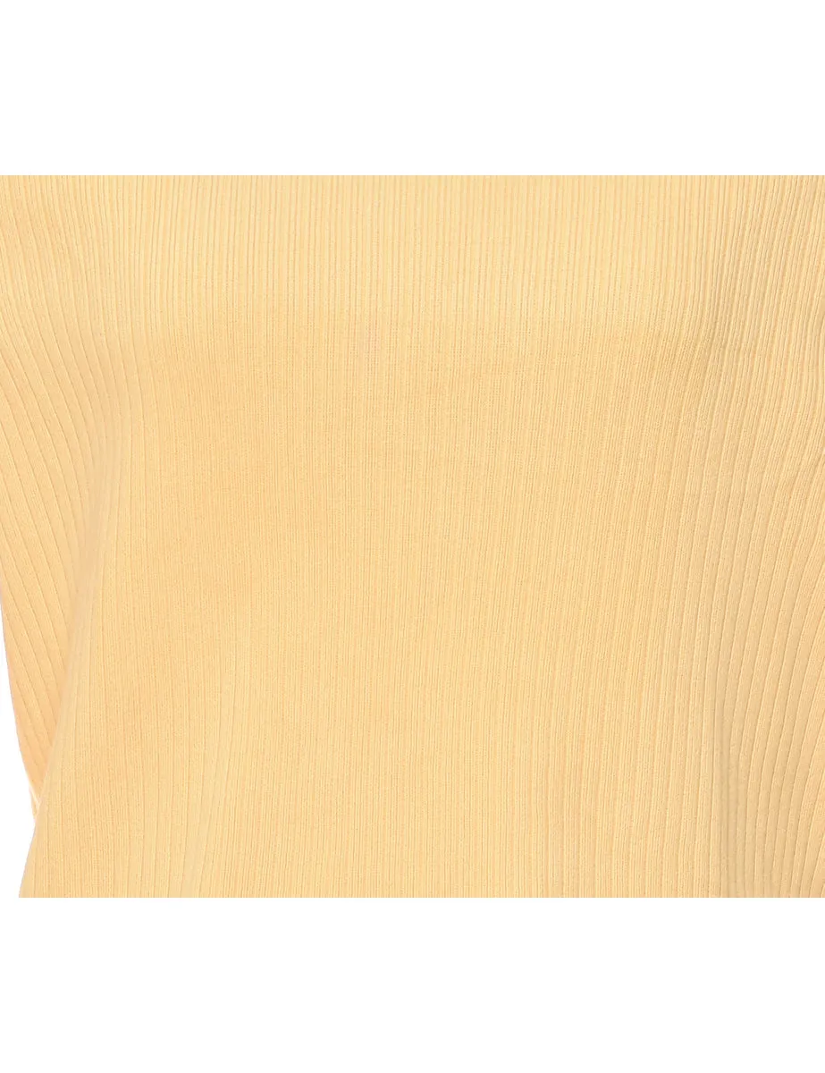 Yellow Turtleneck Jumper - M