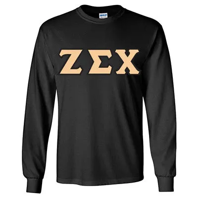 Zeta Sigma Chi Long-Sleeve Shirt - G240 - TWILL